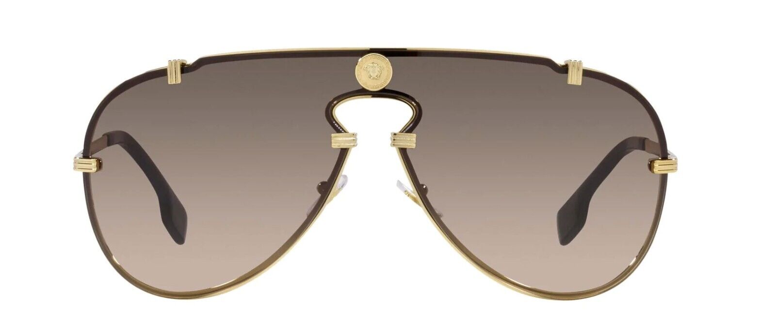 Versace Sunglasses VE 2243 1002/13 43-xx-140 Gold / Brown Gradient Made in Italy-classypw.com-2