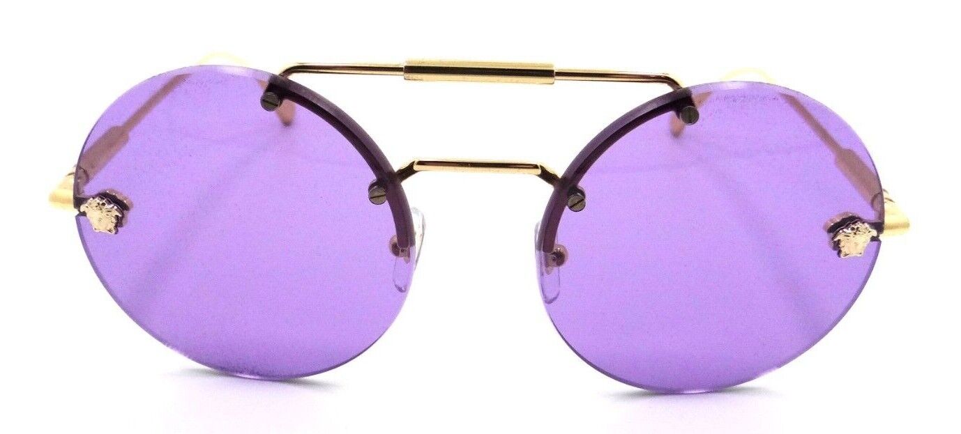Versace Sunglasses VE 2244 1002/6 56-19-145 Gold / Violet Made in Italy-8056597660150-classypw.com-2