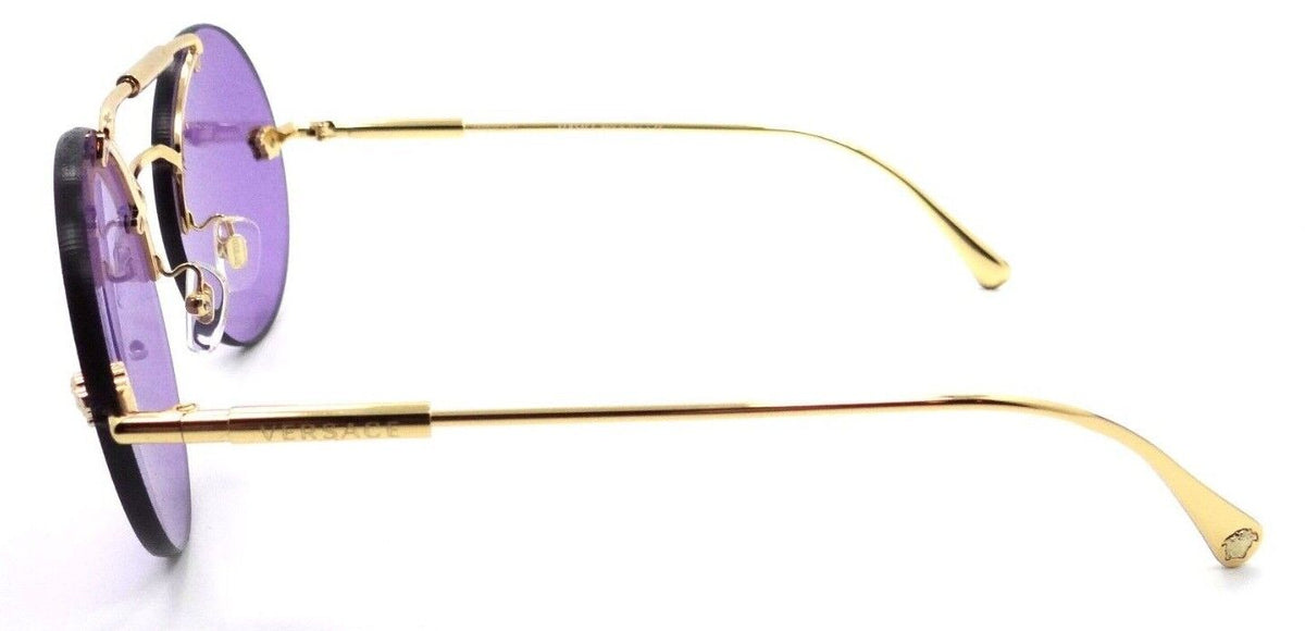 Versace Sunglasses VE 2244 1002/6 56-19-145 Gold / Violet Made in Italy-8056597660150-classypw.com-3