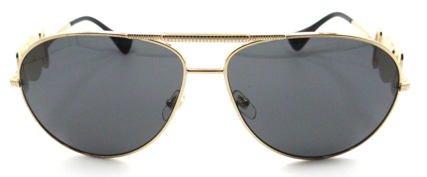 Versace Sunglasses VE 2249 1002/87 65-14-145 Gold / Dark Grey Made in Italy-8056597685979-classypw.com-2