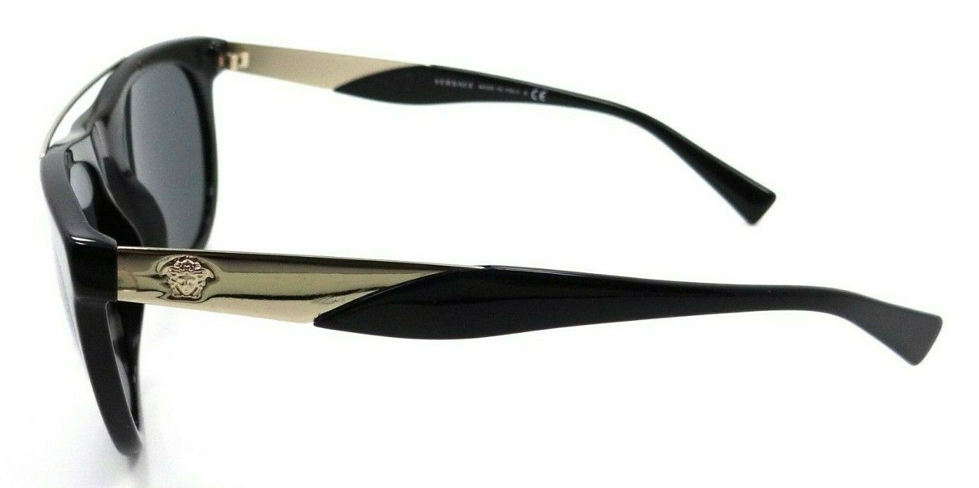 Versace Sunglasses VE 4347 GB1/87 56-19-145 Black - Gold / Grey Made in Italy-8053672813449-classypw.com-3