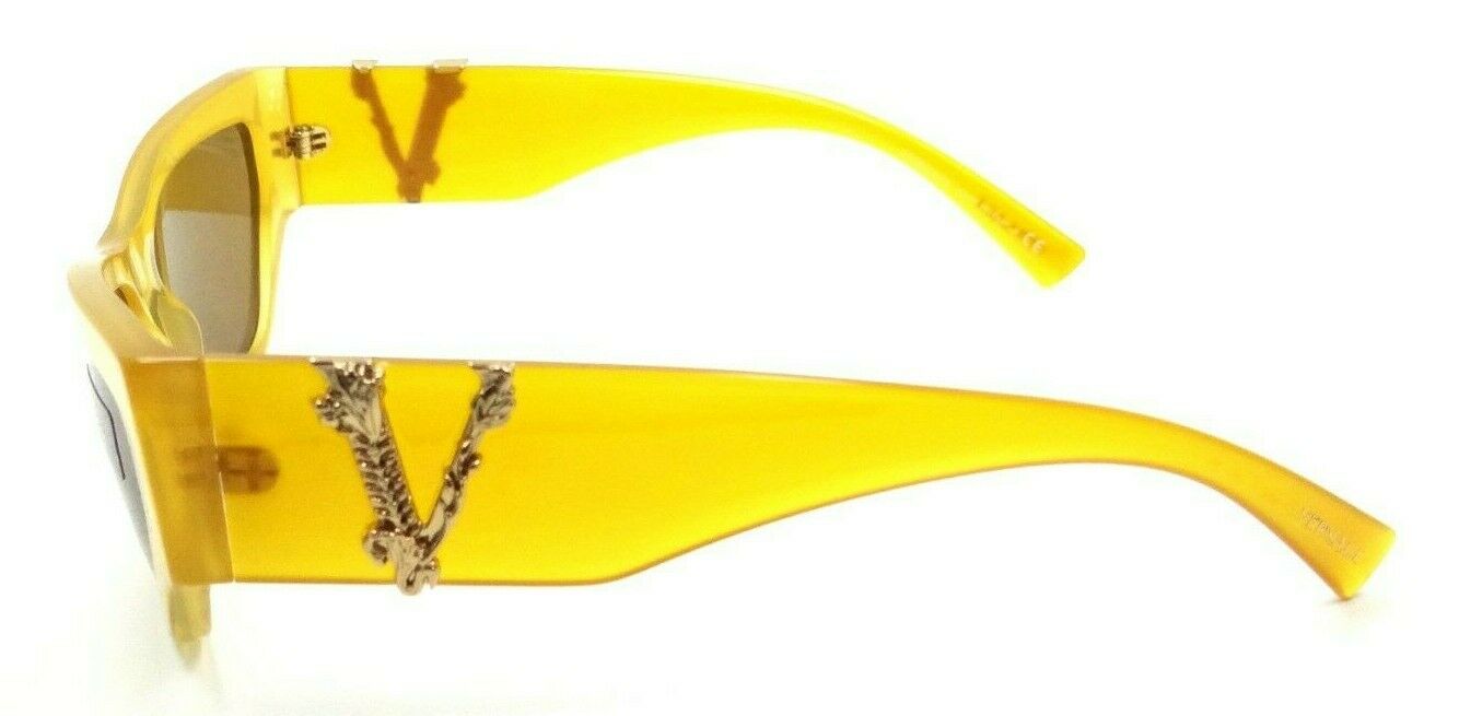 Versace Sunglasses VE 4383 135/73 56-15-140 Yellow / Brown Made in Italy-8056597160605-classypw.com-3