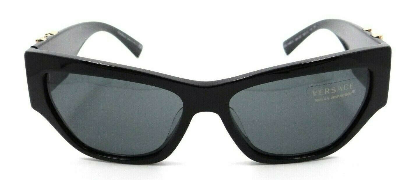 Versace Sunglasses VE 4383F GB1/87 56-15-140 Shiny Black / Grey Made in Italy-8056597163194-classypw.com-2
