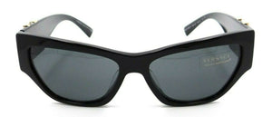 Versace Sunglasses VE 4383F GB1/87 56-15-140 Shiny Black / Grey Made in Italy