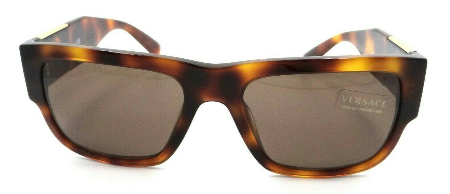 Versace Sunglasses VE 4406 5217/73 56-19-140 Havana / Dark Brown Made in Italy-8056597384926-classypw.com-1