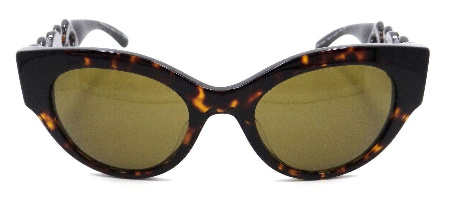 Versace Sunglasses VE 4408F 108/73 52-21-140 Havana / Dark Brown Made in Italy-8056597550611-classypw.com-1