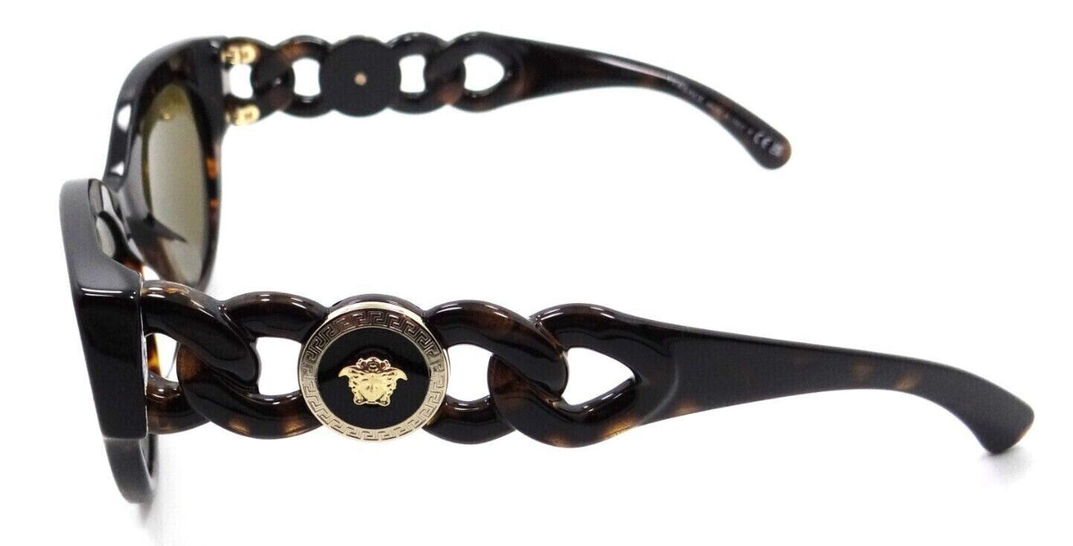 Versace Sunglasses VE 4408F 108/73 52-21-140 Havana / Dark Brown Made in Italy-8056597550611-classypw.com-3