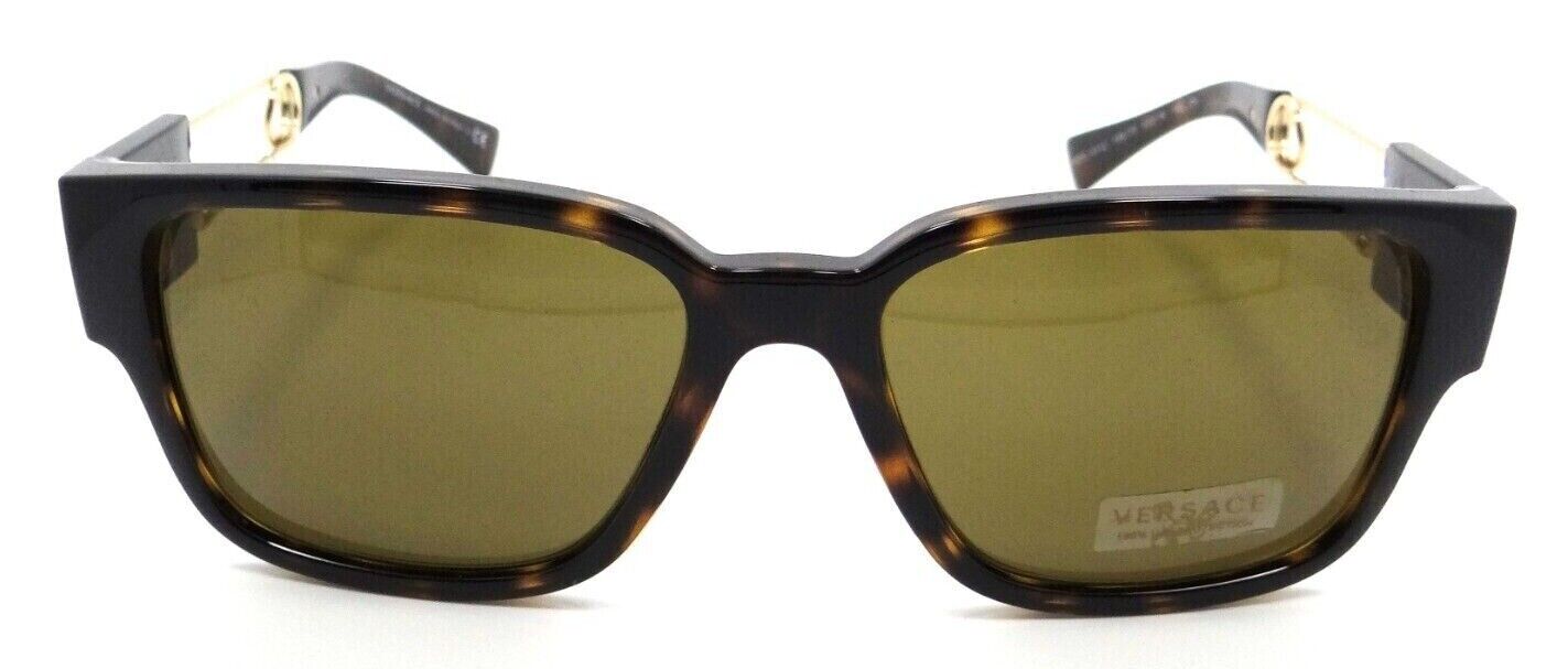 Versace Sunglasses VE 4412 108/73 57-18-140 Havana / Dark Brown Made in Italy-8056597526562-classypw.com-2