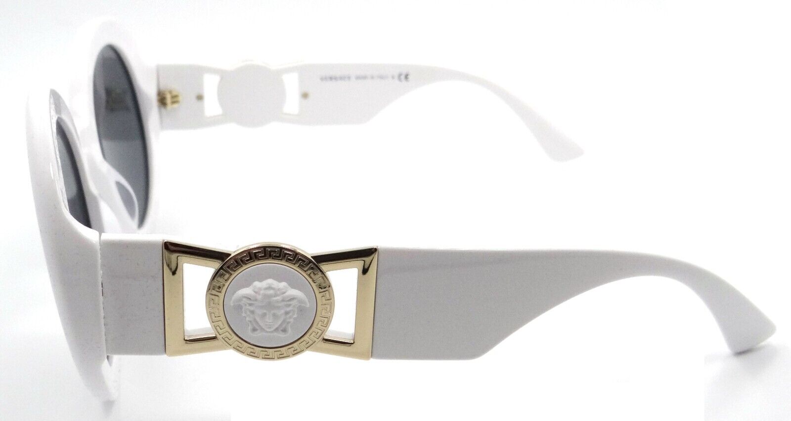 Versace Sunglasses VE 4414 314/87 55-22-145 White / Dark Grey Made in Italy-8056597618151-classypw.com-3