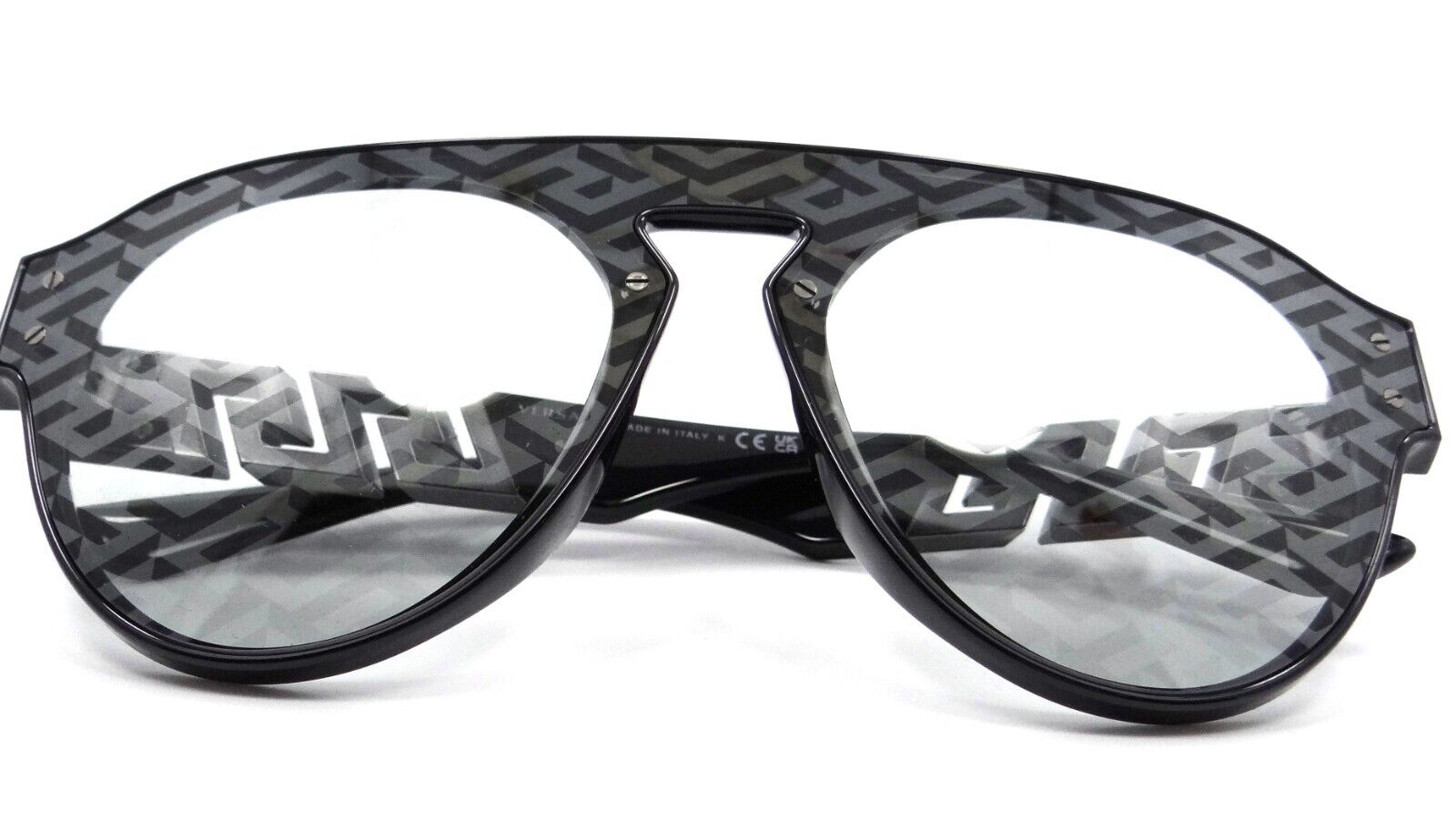 Versace Sunglasses VE 4420 GB1/AL 44-xx-145 Black / Light Grey Monogram Silver-8056597660075-classypw.com-4