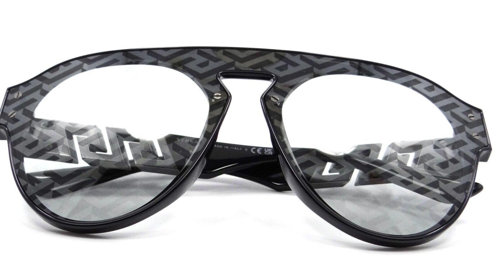 Versace Sunglasses VE 4420 GB1/AL 44-xx-145 Black / Light Grey Monogram Silver-8056597660075-classypw.com-4