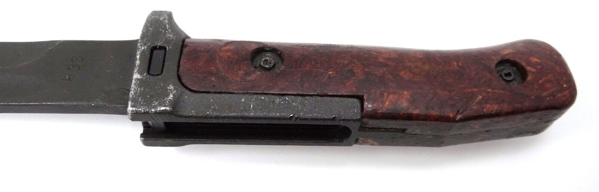 Vintage Bayonet VZ 58 Czech w/ Leather Scabbard Military Surplus 1970s-classypw.com-11