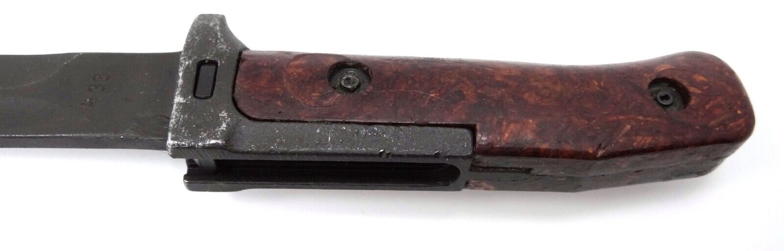 Vintage Bayonet VZ 58 Czech w/ Leather Scabbard Military Surplus 1970s-classypw.com-11