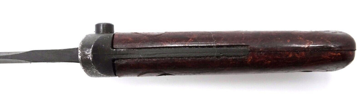 Vintage Bayonet VZ 58 Czech w/ Leather Scabbard Military Surplus 1970s-classypw.com-12