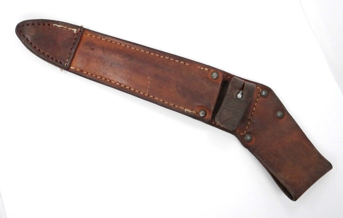 Vintage Bayonet VZ 58 Czech w/ Leather Scabbard Military Surplus 1970s-classypw.com-15