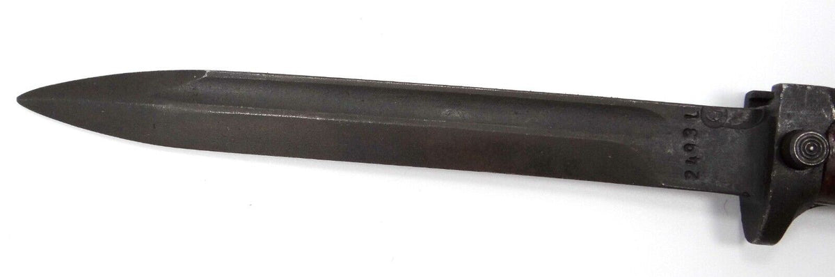 Vintage Bayonet VZ 58 Czech w/ Leather Scabbard Military Surplus 1970s-classypw.com-8