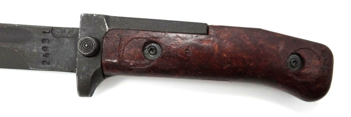 Vintage Bayonet VZ 58 Czech w/ Leather Scabbard Military Surplus 1970s-classypw.com-9